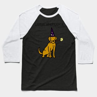 Copy of Labracadabrador Wand Retriever (Yellow Lab) Baseball T-Shirt